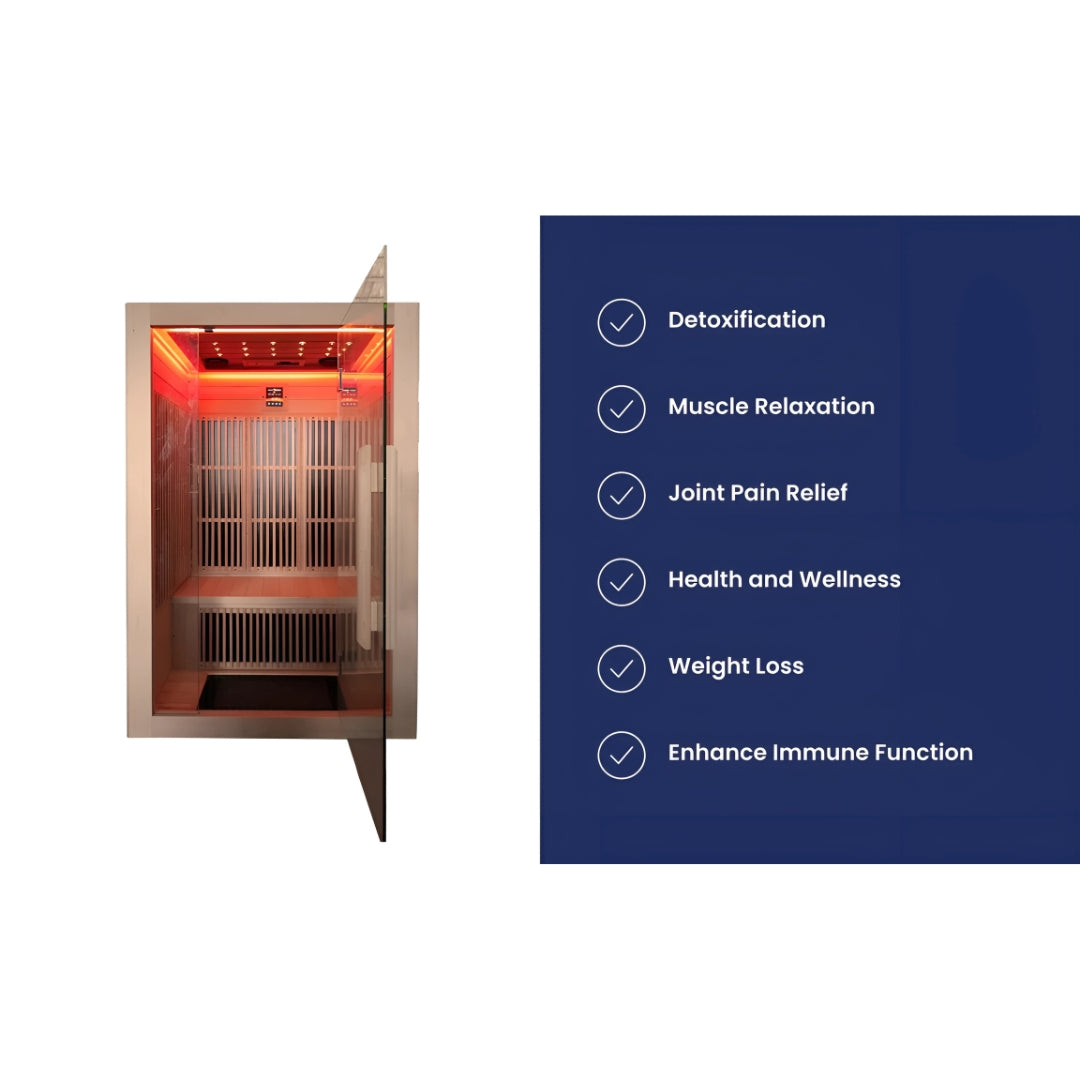 PlusLife Full Spectrum 2 Person Sauna — House of Cypress