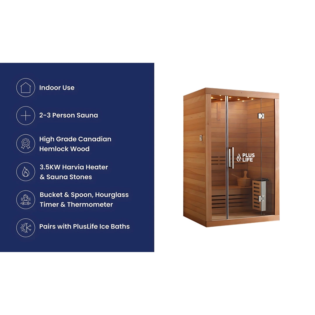 PlusLife 2-3 Person Sauna Traditional Finnish — House of Cypress