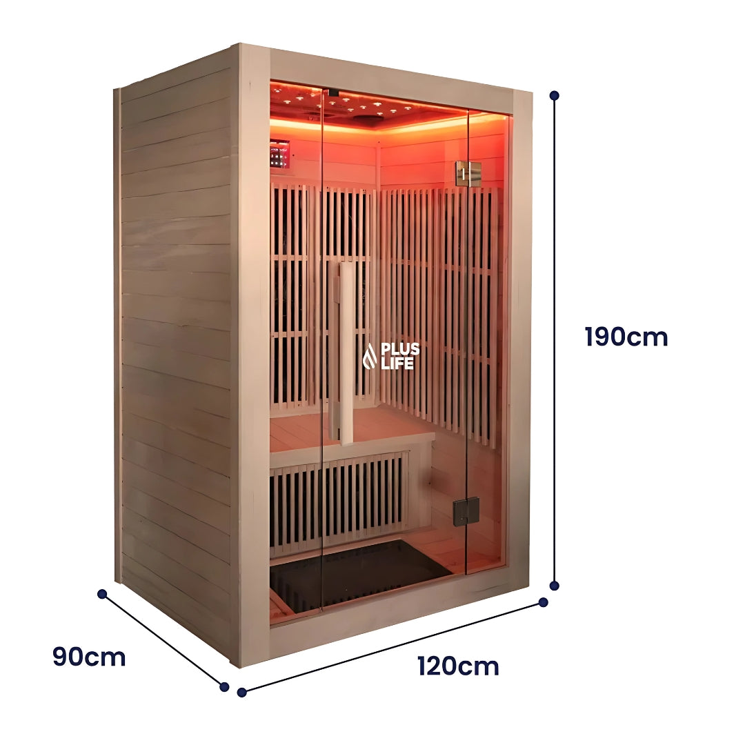 PlusLife Full Spectrum 2 Person Sauna — House of Cypress