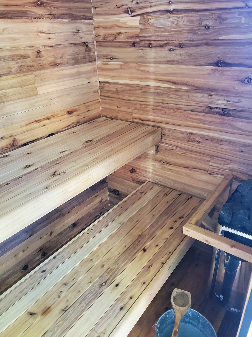 Cypress Sauna Internal photo