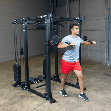 Body-Solid Functional Trainer Attachment with Weight Stacks