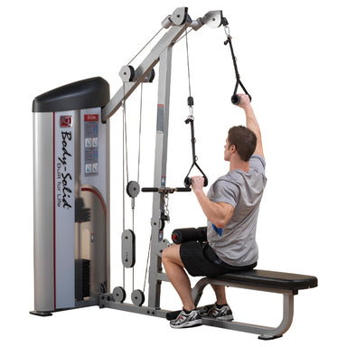 Lat pulldown Seated row Adjustable weight stack Gym equipment Home gym Exercise machine Muscle building Cable machine Fitness accessories Weight training