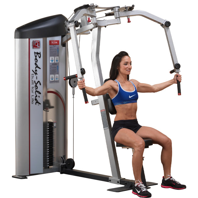 Body-Solid Series 2 Pec Fly / Rear Delt Machine Fitness equipment Strength training Exercise Gym equipment Weight stack 160 lbs stack Chest workout Shoulder workout Upper body training Resistance training Adjustable seat Dual-function design