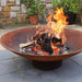 Cauldron fire pit Wood burning Cast iron Rustic design outdoor furniture how to make cast iron cauldron fire pit best fire pit