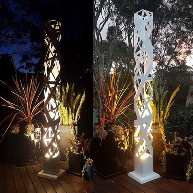 light tower light tower tower electronics outdoor lighting landscape lighting garden decor yard light pathway lighting garden design solar powered lights LED lighting decorative lighting backyard lighting