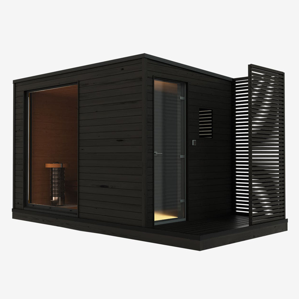 KUUT L Premium Sauna Sauna relaxation Sauna health benefits Infrared sauna Premium sauna experience Home sauna Sauna therapy Sauna wellness Sauna design Sauna installation Sauna technology Sauna heating Sauna aesthetics Sauna customization Sauna comfort