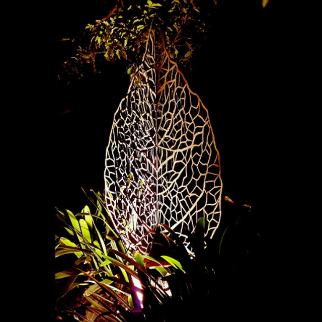 Lace Leaf Sculpture Nature Organic Delicate Textured Fragile Leaf veins Lacework Leaf motif Artistic interpretation