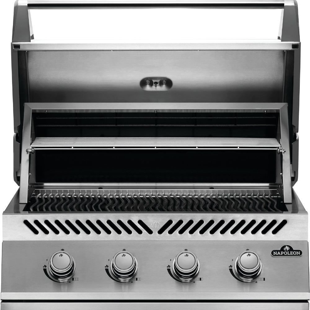Napoleon 500 Series Built-in BBQ Natural Gas BBQ 32-inch BBQ Rear Burner BBQ Outdoor Grill Stainless Steel Grill Barbecue Appliance Cooking Equipment Grill Accessories Outdoor Cooking BBQ Island Napoleon Grills Grill Performance