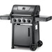 Napoleon Freestyle BBQ 4 Burner LPG BBQ Outdoor Grill Propane Gas Grill Cooking Appliances Barbecue Grill Stainless Steel Construction Rotisserie Kit Side Burner Temperature Control Grilling Accessories Cast Iron Cooking Grates Electronic Ignition Cooking Space Drip Tray Built-in Thermometer Grilling Performance Portable Grill BBQ Smoker