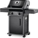 Napoleon Rogue 2 Burner Black LPG BBQ Two-burner grill Napoleon BBQ Rogue 2 BBQ Propane gas grill Outdoor cooking Grill without side burner Barbecue appliance Portable barbecue BBQ grill features Cooking surface size Grill construction