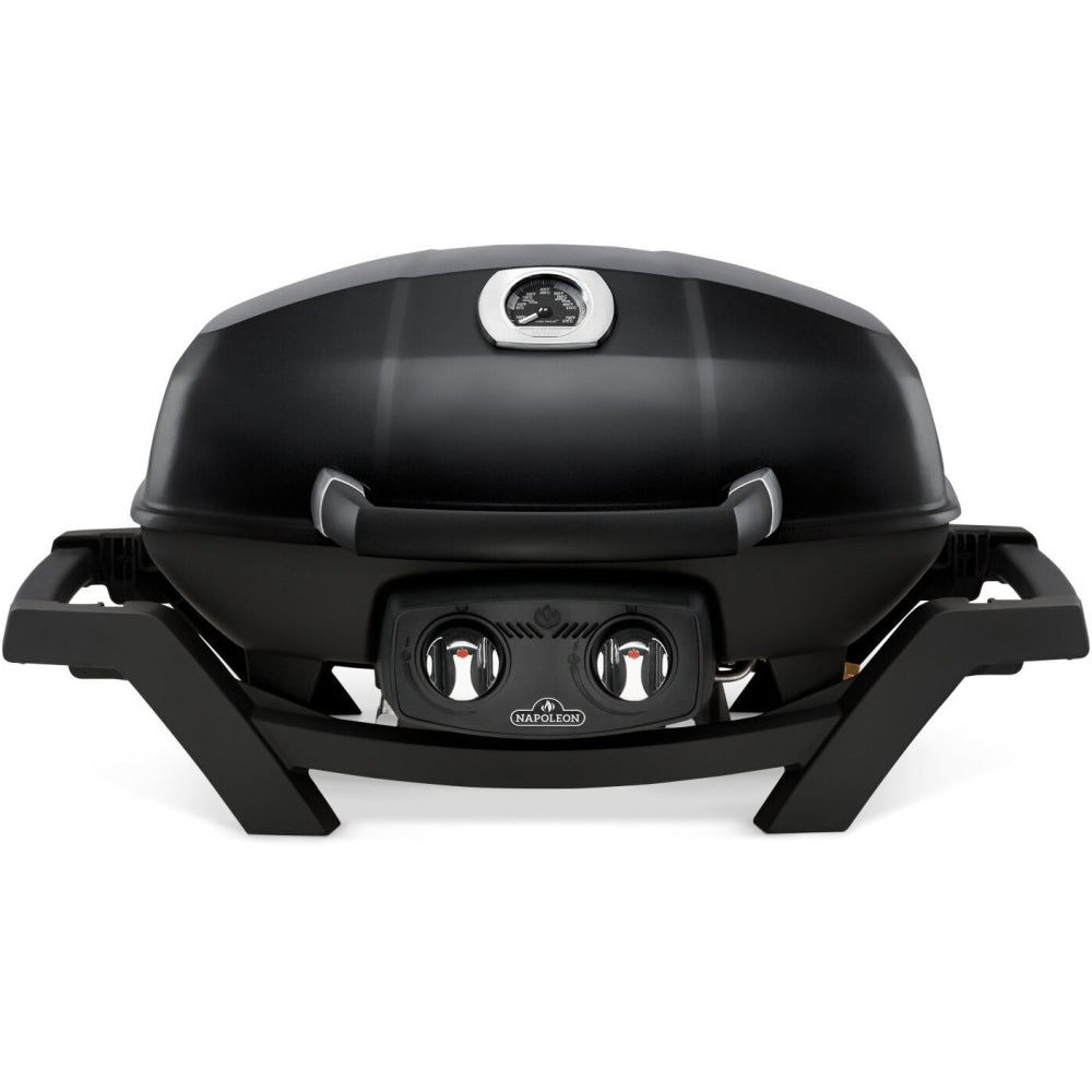 Napoleon TravelQ PRO 285 BBQ grill Black barbecue Portable grill Propane grill Outdoor cooking Barbecue equipment Grill features Grill specifications Grilling accessories Cooking on the go Compact grill BBQ cooking Napoleon grills Grill performance