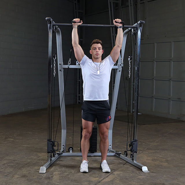 Powerline Functional Trainer Single Stack Functional Trainer Cable-based Strength Training Home Gym Equipment Resistance Training Machine Multi-Functional Exercise Equipment Adjustable Pulleys Weight Stack Machine Upper and Lower Body Workouts Dual Independent Weight Stacks Cable Crossover Machine