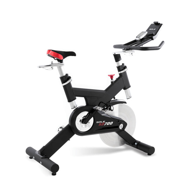 Sole SB700 Indoor training cycle Exercise bike Spinning bike Cycling trainer Stationary bike Indoor cycling Spin bike Adjustable resistance LCD display Heart rate monitor Dual-sided pedals