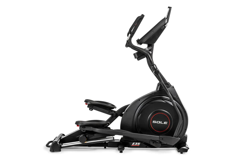 Sole E35 Cross Trainer Cross Trainer Elliptical Trainer Exercise Machine Fitness Equipment Cardio Workout Low Impact Exercise Adjustable Stride Length Bluetooth Connectivity Built-in Programs Heart Rate Monitoring Heavy-Duty Frame