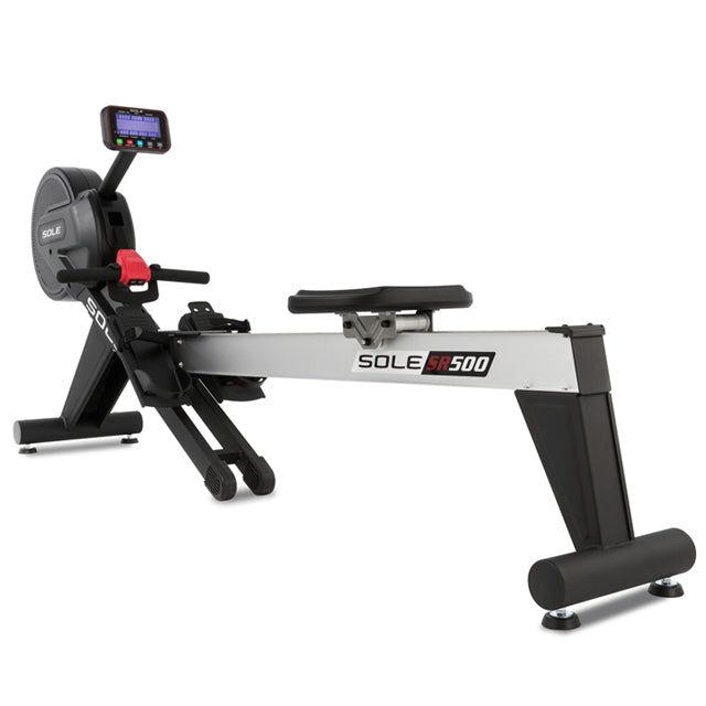 Sole SR500 Rower Rowing machine Indoor rower Fitness equipment Cardio workout Ergometer Air resistance rower Rowing motion Adjustable resistance LCD display Performance monitor Heart rate monitoring Ergonomic design Comfortable seat