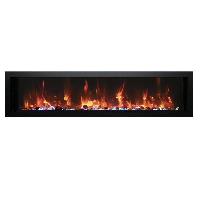 Remii electric fireplace with real looking flames with heat and ambiance