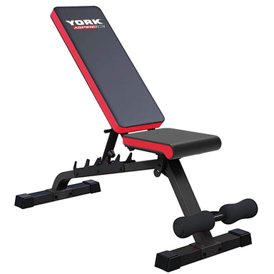 York Aspire 280 FID Bench FID Bench Flat-Incline-Decline Bench Weight Bench Exercise Bench Adjustable Bench Multi-Purpose Bench Gym Bench Home Workout Bench Fitness Bench Strength Training Bench Workout Equipment Fitness Gear