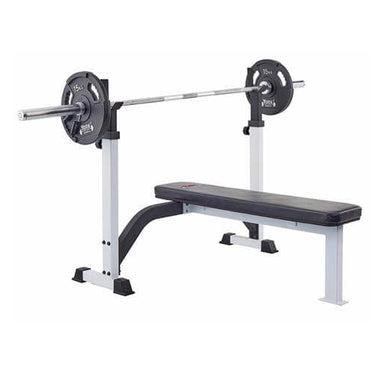 York Fitness FTS Olympic Bench Fixed Flat Bench Weightlifting Bench Strength Training Gym Equipment Olympic Weight Bench Adjustable Bench Workout Bench Home Gym Fitness Bench Heavy-Duty Construction